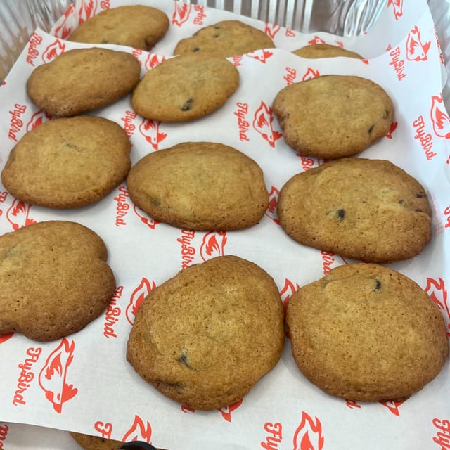 Freshly Baked Chocolate Chip Cookies.